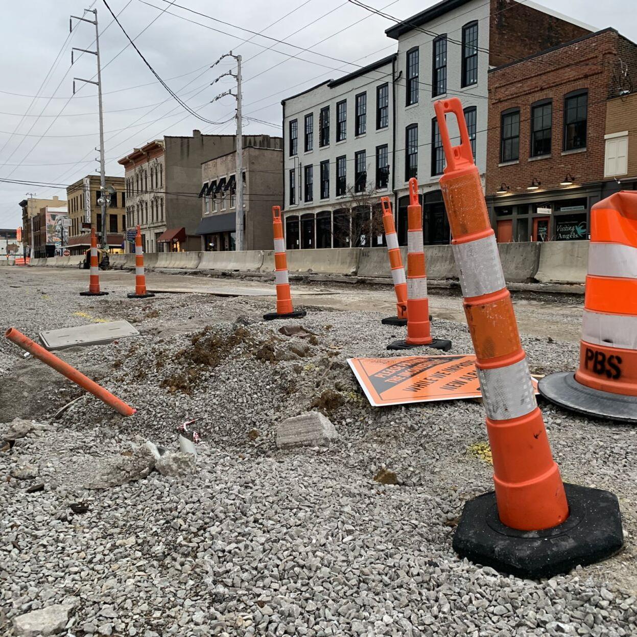Downtown New Albany Construction